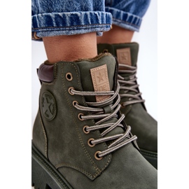 PE1 Bottines chaudes en cuir vert foncé Felizia 7