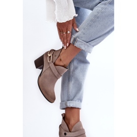 Bottes à Talons Hauts en Daim pour Femme Maciejka 06247-04 Beige 3