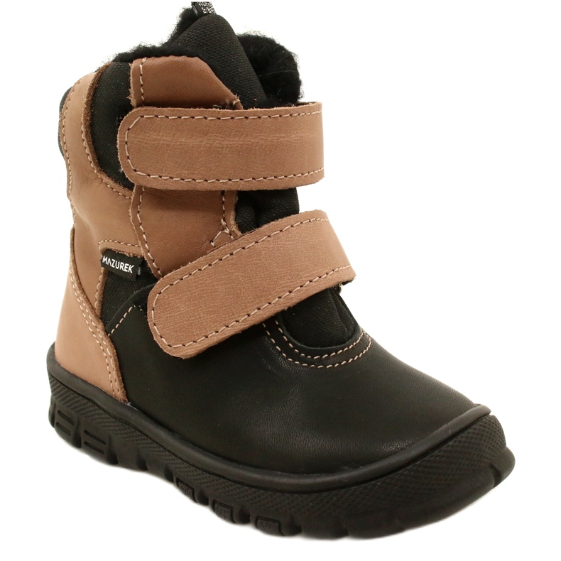 Bottes de neige imperméables TE-POR Mazurek 1351 noir et beige 1