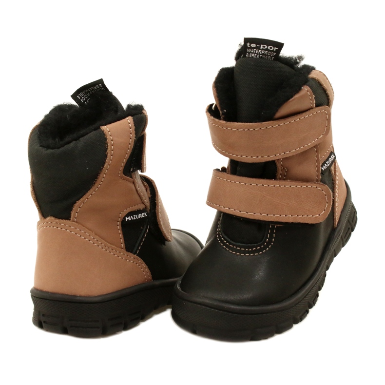 Bottes de neige imperméables TE-POR Mazurek 1351 noir et beige 4