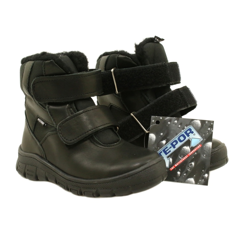 Bottes de neige en cuir pour enfants TE-Por Mazurek 1351 noir le noir 6 Bottes de neige en cuir pour enfants TE-Por Mazurek 1351 noir le noir 6