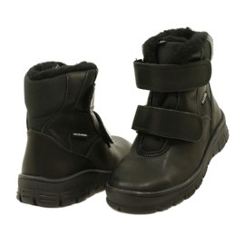 Bottes de neige en cuir pour enfants TE-Por Mazurek 1351 noir le noir 4