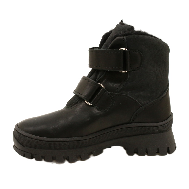 Mazurek Bottes de neige en cuir Boots imperméables noir 2