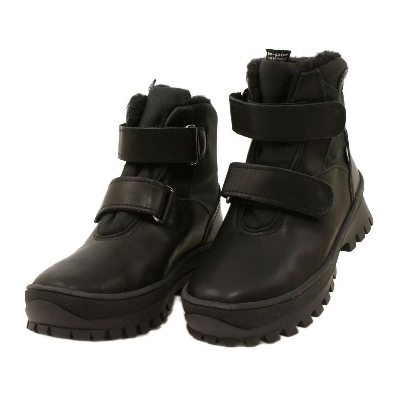 Mazurek Bottes de neige en cuir Boots imperméables noir 3