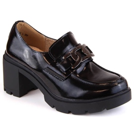 Chaussures à talons en cuir Filippo W PAW474A, noir le noir 1