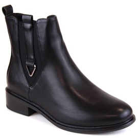 Filippo W PAW477 bottes Chelsea isolées, noir le noir 1