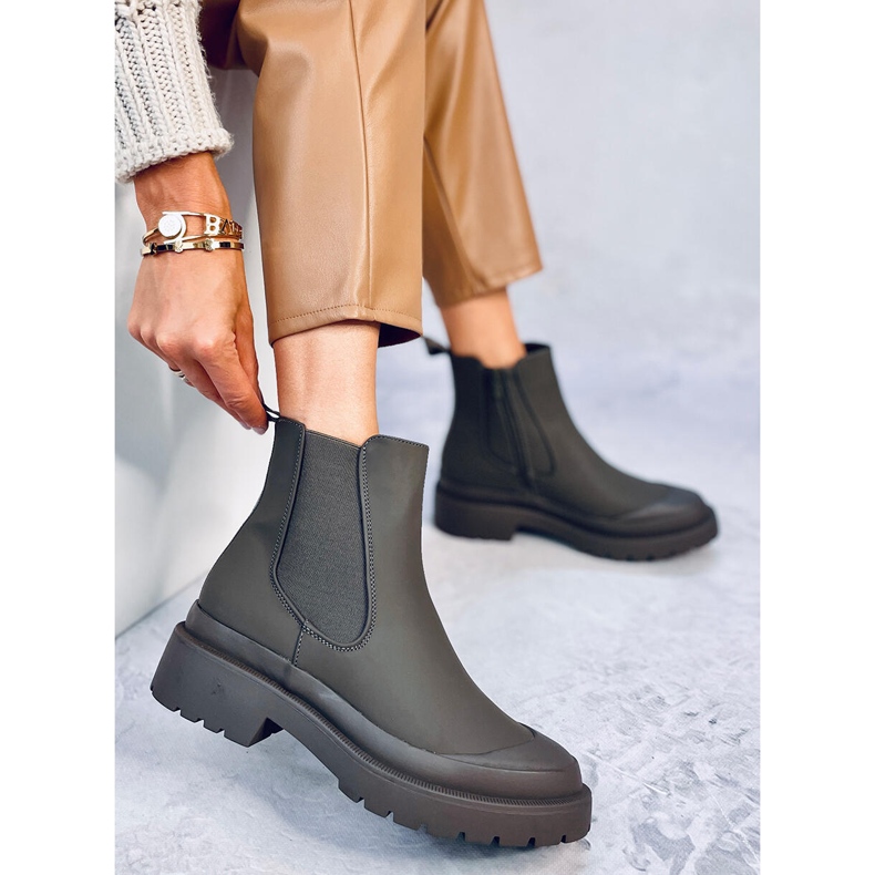 Bottines Jodhpur Carey Vert 2