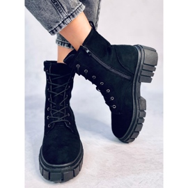 Bottines à lacets Kelis Noir le noir 1