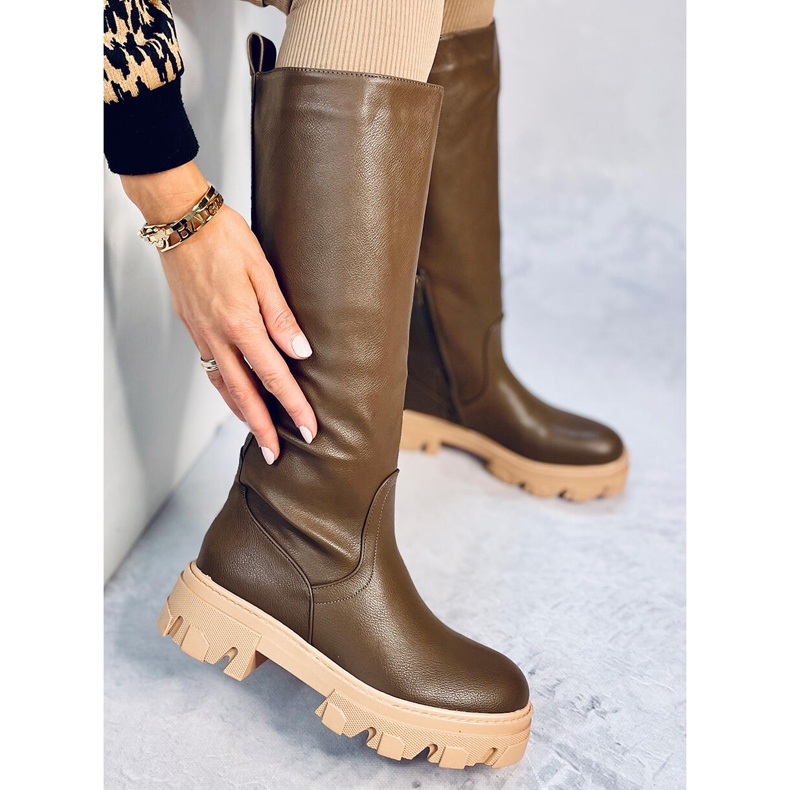 Bottes épaisses Hewes vert armée 1