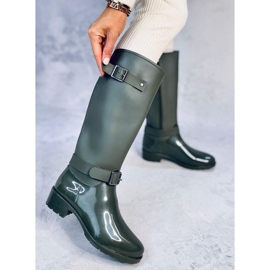 Bottes d'équitation vertes fendues 1