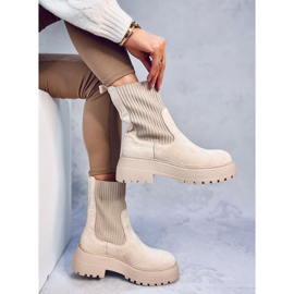 Bottines élastiques Winters Beige 2