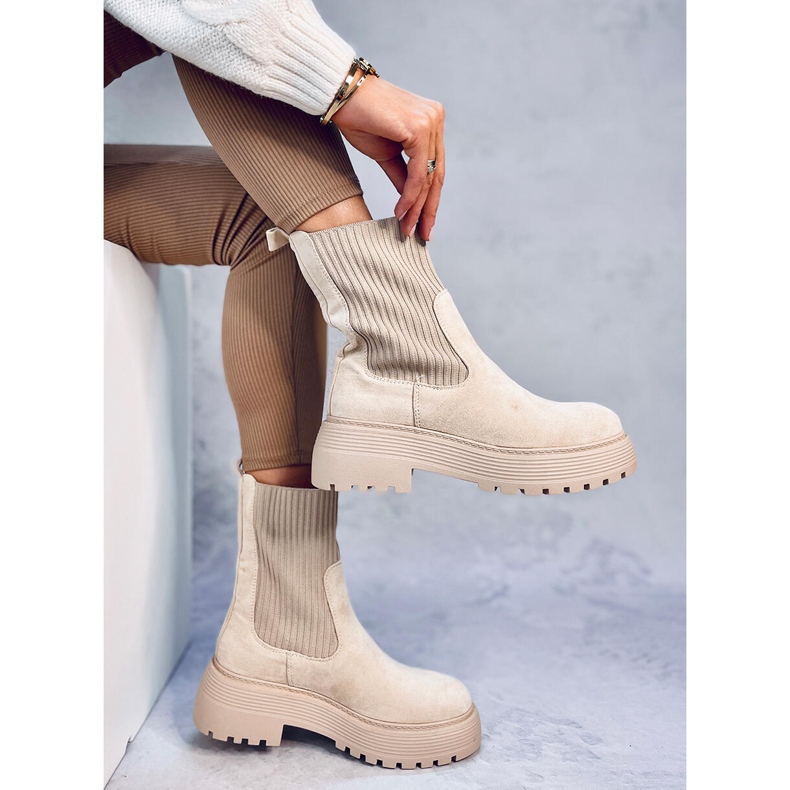 Bottines élastiques Winters Beige 2