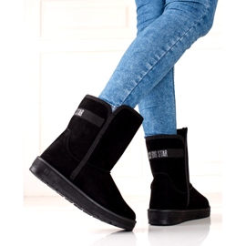 Bottes de neige haute isolée des femmes Big Star KK274618 Black le noir 2