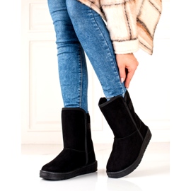Bottes de neige haute isolée des femmes Big Star KK274618 Black le noir 1