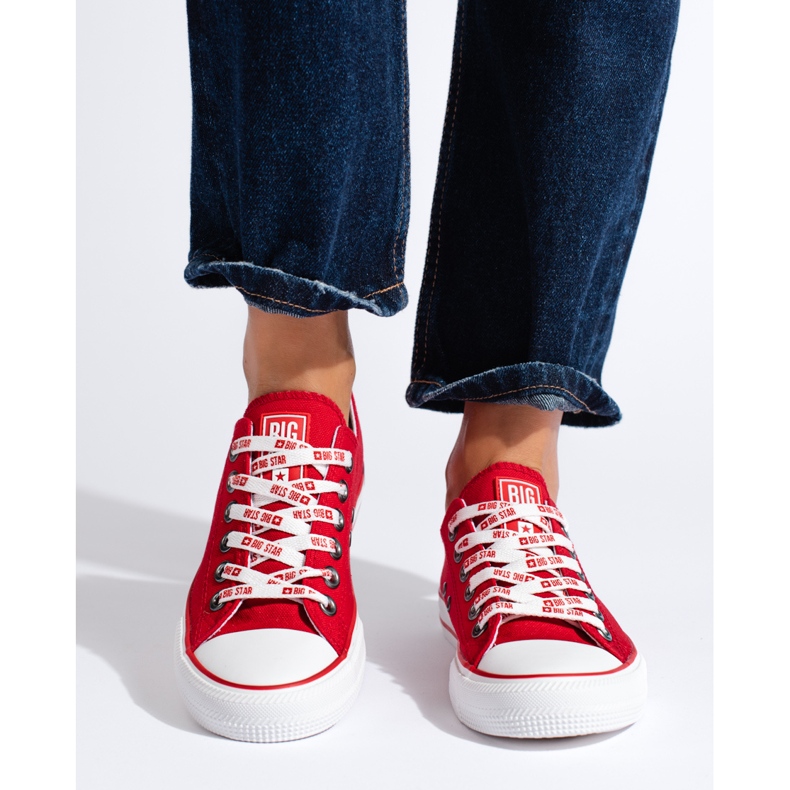 Baskets femme Big Star KK274104 rouge 1
