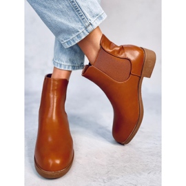 Chelsea boots femme classiques Modena Camel brun 2