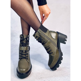 Bottines à lacets à talons Brooks DK.GREEN vert 1