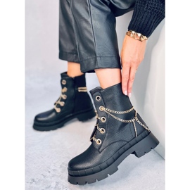 Bottines à lacets de Lohan Black noir 2