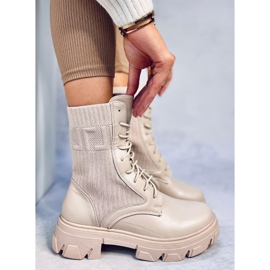 Travailleurs avec une tige flexible Calling Beige 2