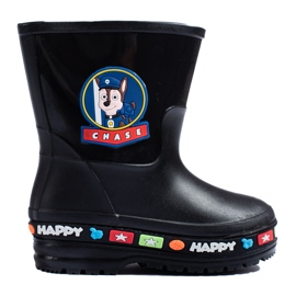 Bottes en caoutchouc noires pour enfants Shelovet le noir 1