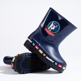 Bottines Wellington enfant bleu marine Shelovet 2