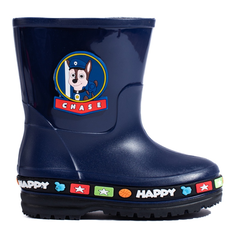 Bottines Wellington enfant bleu marine Shelovet 1