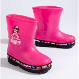 Bottines en caoutchouc roses pour enfants avec la princesse Shelovet 2