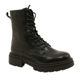 Bottes de femmes Black Workers Evento 21BT35-4235 Bottes le noir 3