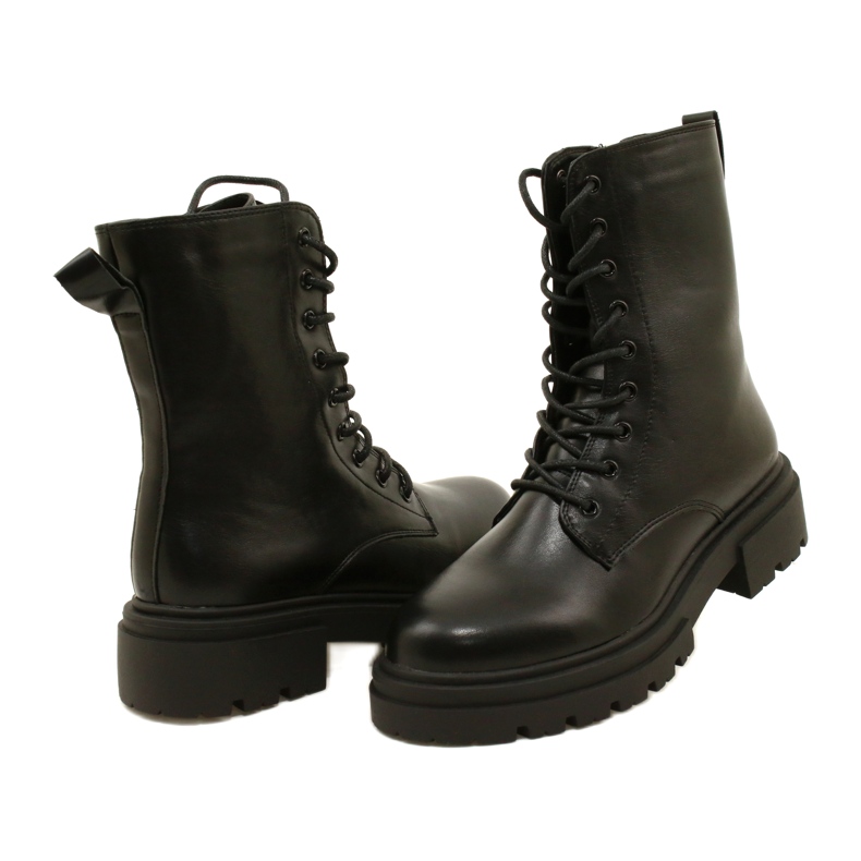 Bottes de femmes Black Workers Evento 21BT35-4235 Bottes le noir 6