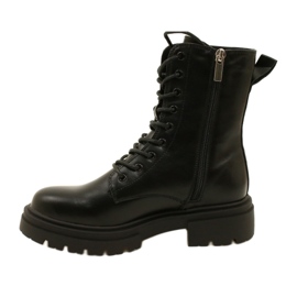 Bottes de femmes Black Workers Evento 21BT35-4235 Bottes noir 4
