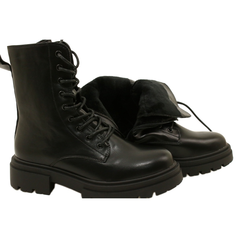 Bottes de femmes Black Workers Evento 21BT35-4235 Bottes le noir 7