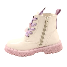 Bottes Laquées Avec Boutons De Manchette Décoratifs Miss 23DZ23-6582 beige 1