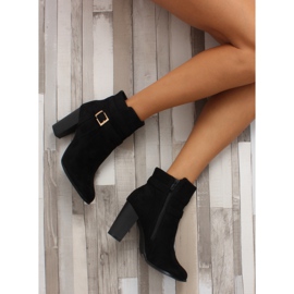 Bottines à talons en daim SQ06 Noir le noir 6