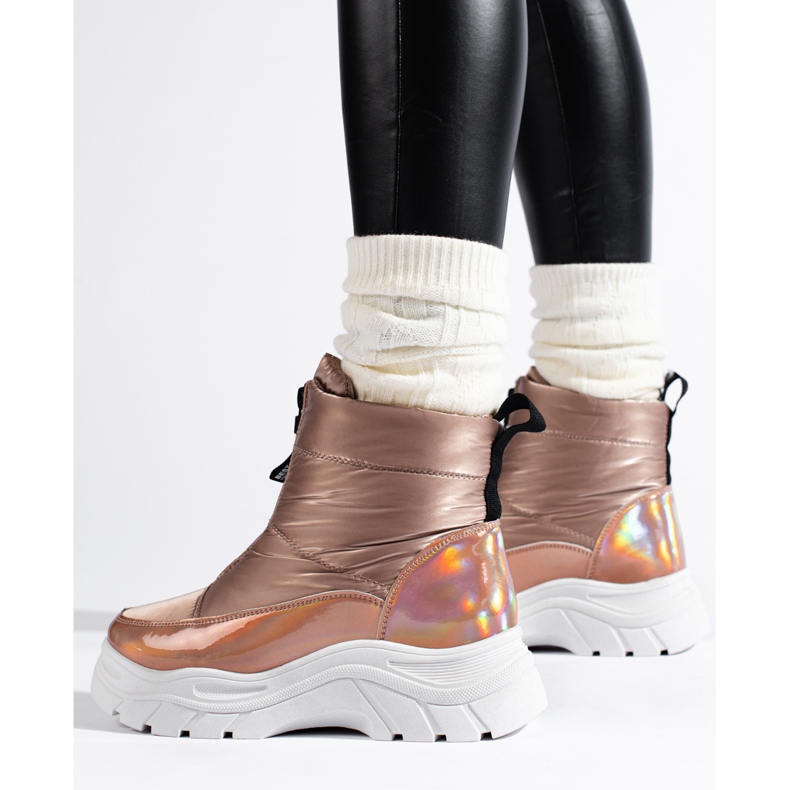 Bottes de neige sur la plateforme VINCEZA d'or 1