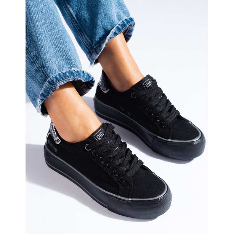 Baskets Big Star KK274036 pour femmes le noir 1 Baskets Big Star KK274036 pour femmes le noir 1