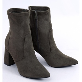 Bottes à talons en daim de Natalie Green vert 5