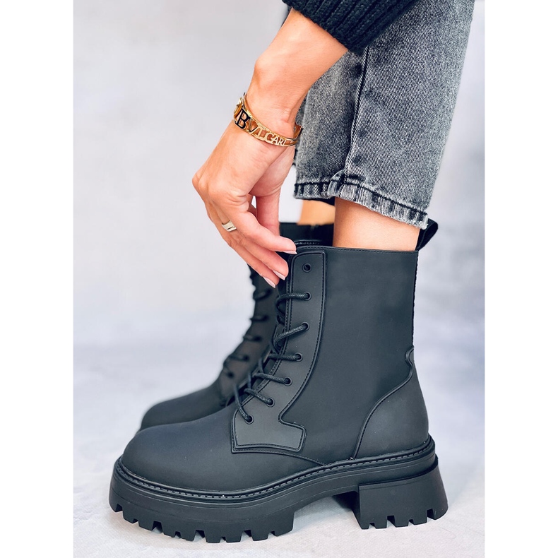 Bottines à lacets Tamar Noir le noir 1