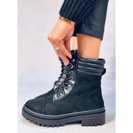 Gaba Bottes de travail pour femmes noires le noir 1