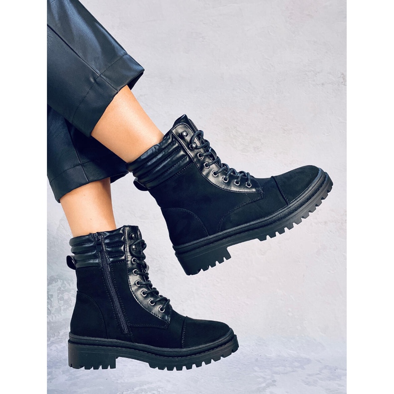 Gaba Bottes de travail pour femmes noires le noir 2