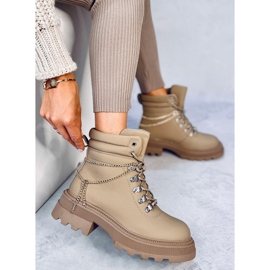 Bottes trappeur abricot Hudson beige 2