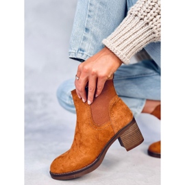 Bottines à talons larges Fill Camel brun 5