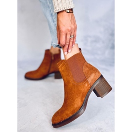 Bottines à talons larges Fill Camel brun 3