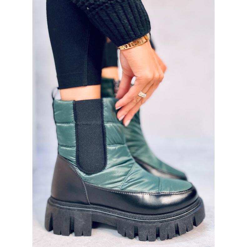 Bottes de neige isolées Milan Vert 1