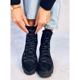 Bottes de travail à lacets Conor Black le noir 1