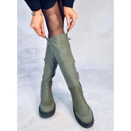 Bottes cavalières Gibbs Army Green, femmes vert 4