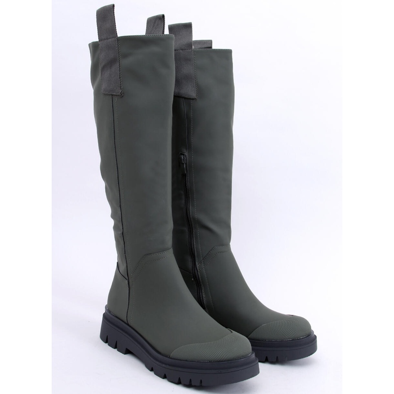 Bottes cavalières Gibbs Army Green, femmes vert 2