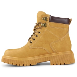 Bottines classiques femme camel brun 3
