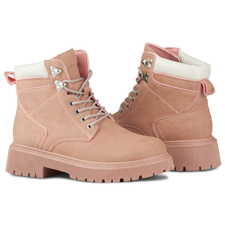 Bottes classiques pour femmes en rose 1