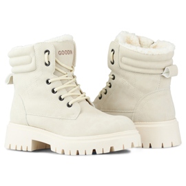 Chaussures de randonnée isolées beiges pour femme 1 Chaussures de randonnée isolées beiges pour femme 1