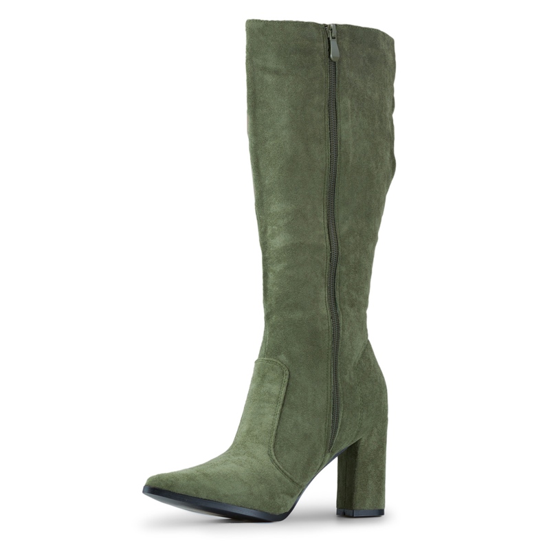 Bottines femme olive vert 1